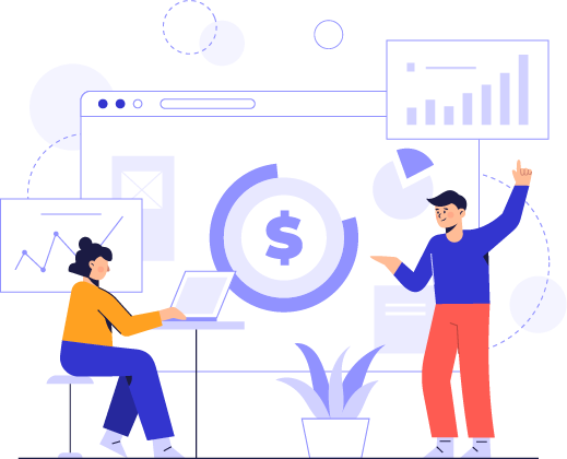 Team collaborating on administrative tasks